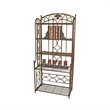 International Caravan Mandalay Iron Bakers Rack in Bronze