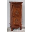 International Caravan Windsor Tall Door Accent Chest in Walnut Stain