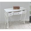 International Caravan Windsor Hand Carved Vanity Desk in Antique White