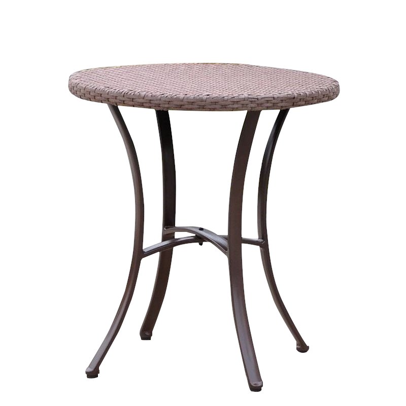 International Caravan Barcelona Patio Bistro Table in Antique Brown