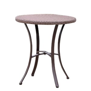 International Caravan Barcelona Patio Bistro Table in Antique Brown