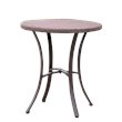 International Caravan Barcelona Patio Bistro Table in Antique Brown