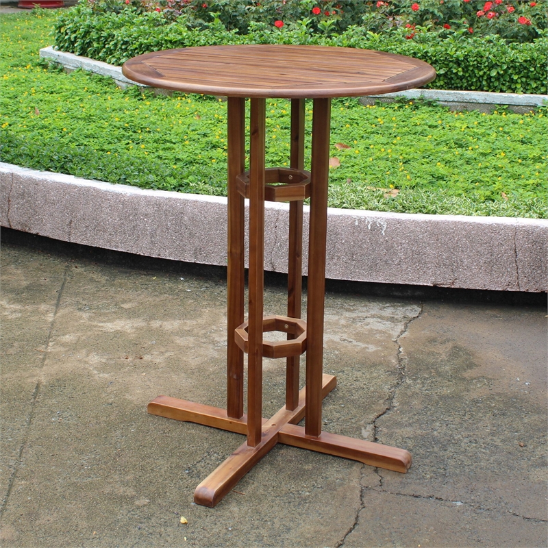 International Caravan Palmdale Outdoor Patio Pub Table