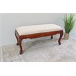 International Caravan Windsor Indoor Bench in Walnut Stain