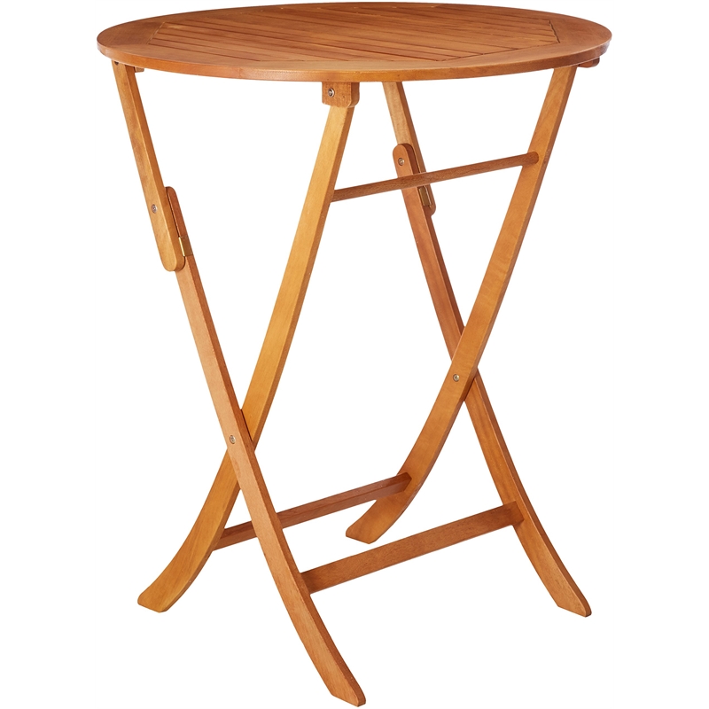 International Caravan Royal Tahiti Folding Outdoor Patio Pub Table
