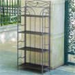 Valencia 4-Tier Resin Wicker Folding Bakers Rack