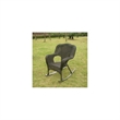 International Caravan Monaco Resin Patio Rocker in Black (Set of 2)