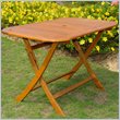 International Caravan Rectangular Folding Table in Natural Stain