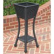 International Caravan Chelsea Resin Plant Stand in Antique Black