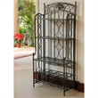 International Caravan Mandalay Iron Bakers Wine Rack in Matte Brown