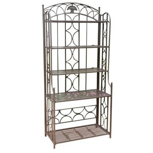 Mandalay 5-Tier Folding Iron Bakers Rack