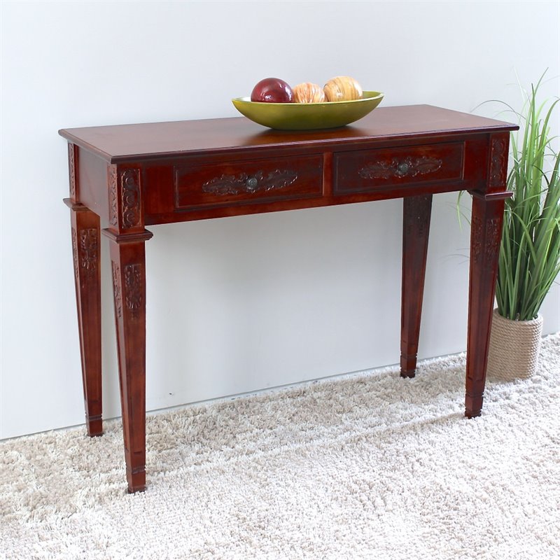 International Caravan Windsor Wall Table in Walnut