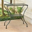 International Caravan Mandalay Iron Patio Wall Table in Verdi Gris