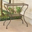 International Caravan Mandalay Iron Patio Wall Table in Matte Brown