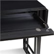 Leick Computer Wood Desk in Mission Oak Chocolate