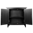 Leick Favorite Finds Mission Solid Wood Hall Stand in Black Slate