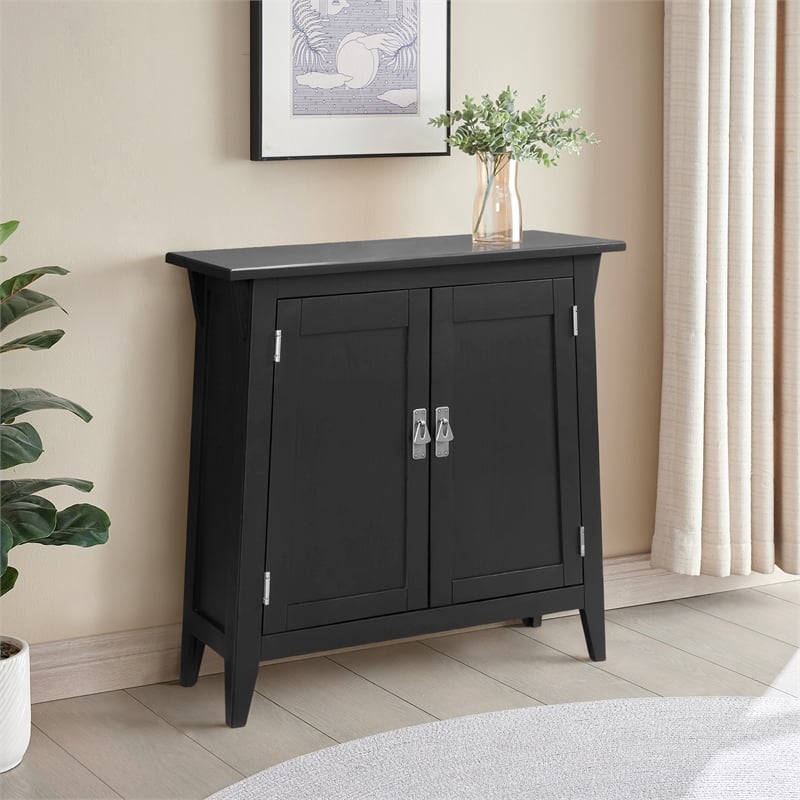 Leick Favorite Finds Mission Solid Wood Hall Stand in Black Slate