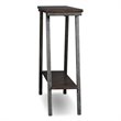 Leick Empiria Wood Console Table in Walnut and Foundry Bronze