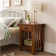 Leick Mission Impeccable 1 Drawer Nightstand in Medium Oak