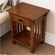Leick Mission Impeccable 1 Drawer Nightstand in Medium Oak