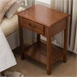 Leick Favorite Finds 1 Drawer Nightstand in Medium Oak