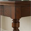 Leick Furniture Solid Wood Drop-Down Drawer Front Writing Desk in Mission Oak