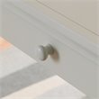 Leick Home Office Farmhouse Writing Desk with Center Drawer in White