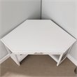 Leick Corner Computer Desk in White