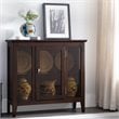 Leick Favorite Finds Curio Cabinet in Chocolate Oak