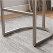 Leick Favorite Finds Barrel Back Metal Bar Stool Set in Oatmeal/Off White