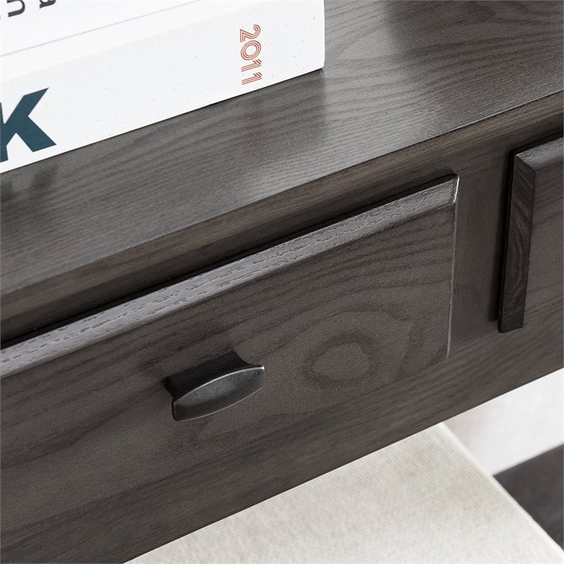 Leick Home Favorite Finds Wood Console Table in Smoke Gray