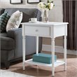 Leick Home Coastal Notions Orchid Wood Nightstand in White