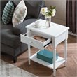 Leick Home Coastal Notions Orchid Wood Nightstand in White