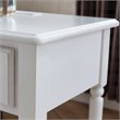 Leick Home Coastal Notions Orchid Wood Nightstand in White