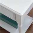Leick Home Coastal Notions Orchid Wood Nightstand in White