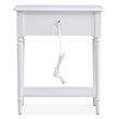 Leick Home Coastal Notions Orchid Wood Nightstand in White