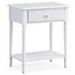 Leick Home Coastal Notions Orchid Wood Nightstand in White