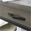 Leick Furniture Chisel & Forge X-Design Wood and Metal End Table in Smoky Gray Oak