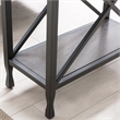 Leick Furniture Chisel & Forge Wood Narrow End Table in Smoky Gray Oak