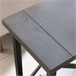 Leick Furniture Chisel & Forge Wood Narrow End Table in Smoky Gray Oak