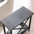 Leick Furniture Chisel & Forge Wood Narrow End Table in Smoky Gray Oak