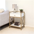 Leick Home Favorite Finds Nightstand with Top AC/USB Charging in White Painted
