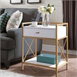 Leick Home Favorite Finds Nightstand with Top AC/USB Charging in White Painted