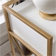 Leick Home Favorite Finds Nightstand with Top AC/USB Charging in White Painted