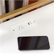 Leick Home Favorite Finds Nightstand with Top AC/USB Charging in White Painted