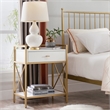 Leick Home Favorite Finds Nightstand with Top AC/USB Charging in White Painted