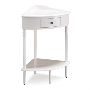 Leick Home Favorite Finds Solid Wood Corner Stand with Drawer
