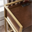 Leick Home Favorite Finds Nightstand with Top AC/USB Charging in Walnut Brown