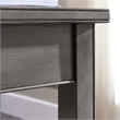 Leick Home Laurent Solid Wood Drawer End Table in Smoke Gray