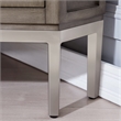 Leick Home Riley Corner TV Stand with Pewter Metal Base For TVs Upto 62